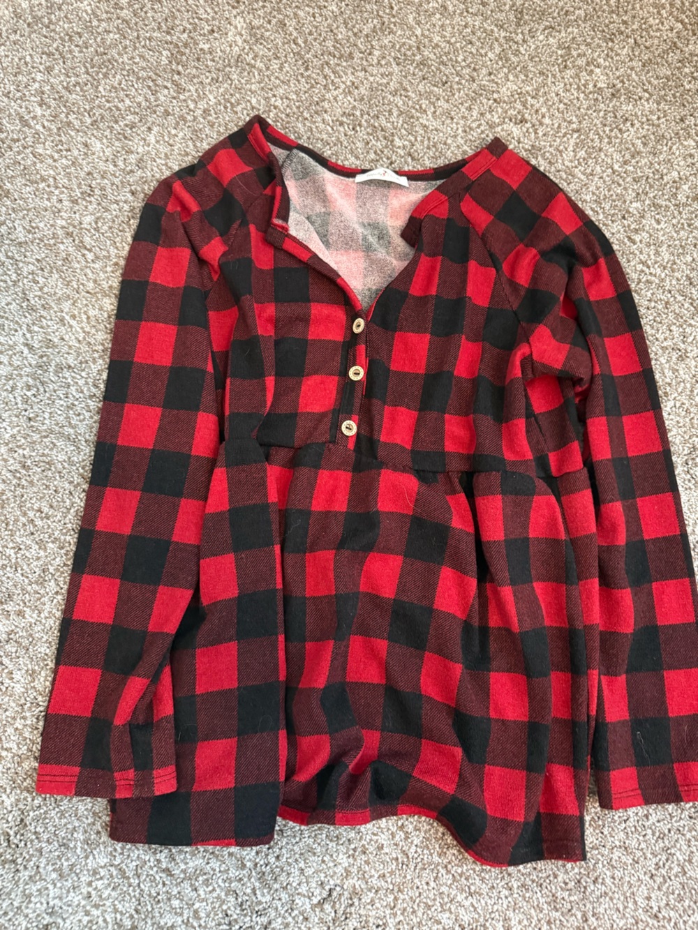 Perfectly Priscilla Red & Black Plaid Cardigan